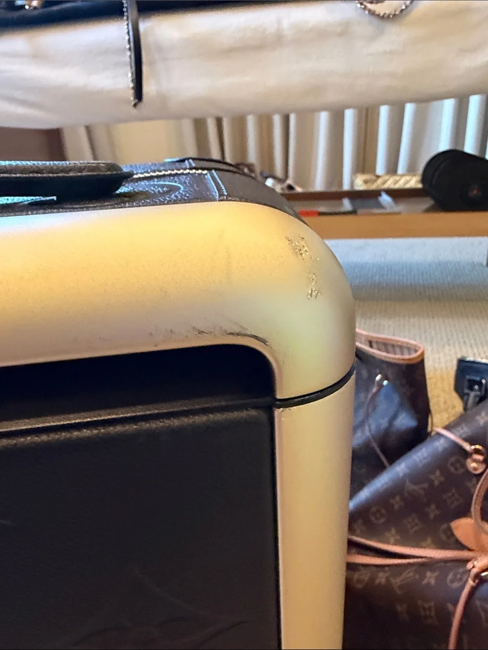 Louis Vuitton Black Embossed Monogram Carry-On - Picture 3 of 10